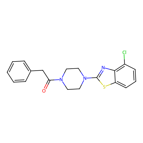 1-(4-(4-Chlorobenzo[d]thiazol-2-yl)piperazin-1-yl)-2-phenylethanone structure