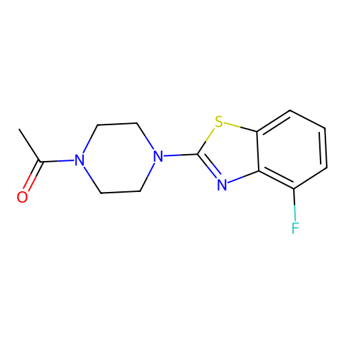 1-(4-(4-Fluorobenzo[d]thiazol-2-yl)piperazin-1-yl)ethanone structure