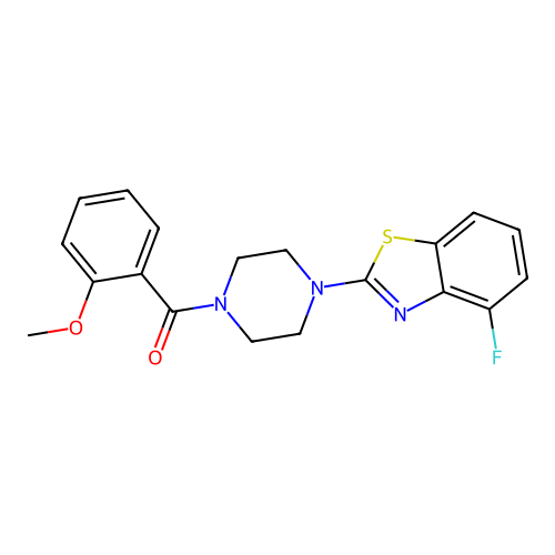 4-Fluoro-2-[4-(2-methoxybenzoyl)piperazin-1-yl]-1,3-benzothiazole structure