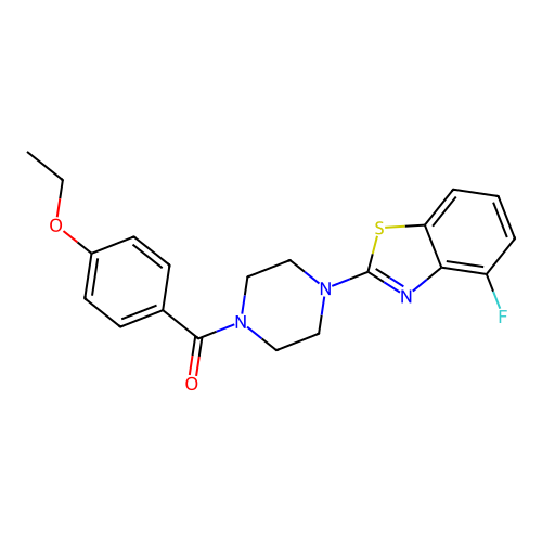 (4-Ethoxyphenyl)(4-(4-fluorobenzo[d]thiazol-2-yl)piperazin-1-yl)methanone structure