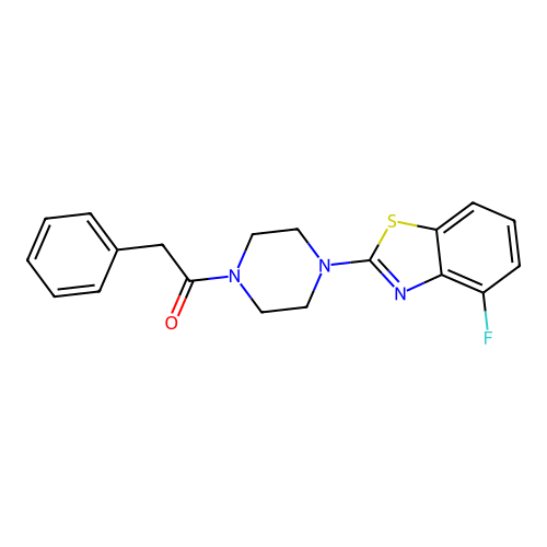 1-(4-(4-Fluorobenzo[d]thiazol-2-yl)piperazin-1-yl)-2-phenylethanone structure