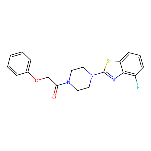 1-[4-(4-Fluoro-1,3-benzothiazol-2-yl)piperazin-1-yl]-2-phenoxyethanone structure