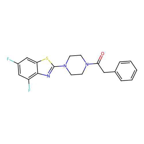 1-(4-(4,6-Difluorobenzo[d]thiazol-2-yl)piperazin-1-yl)-2-phenylethanone structure