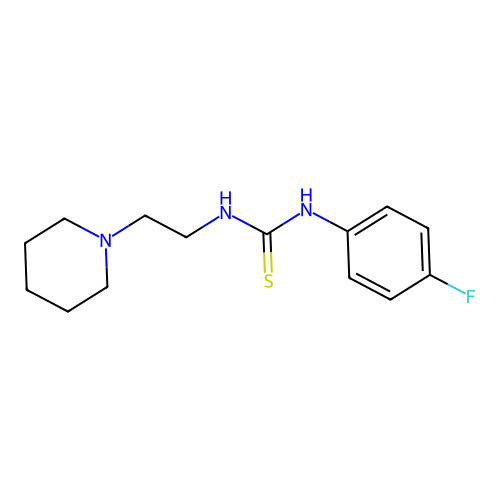 1-(4-Fluorophenyl)-3-(2-piperidin-1-ylethyl)thiourea structure