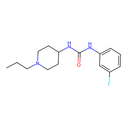 1-(3-Fluorophenyl)-3-(1-propylpiperidin-4-yl)urea structure
