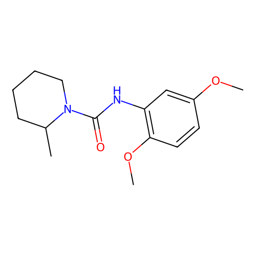 N-(2,5-dimethoxyphenyl)-2-methylpiperidine-1-carboxamide structure