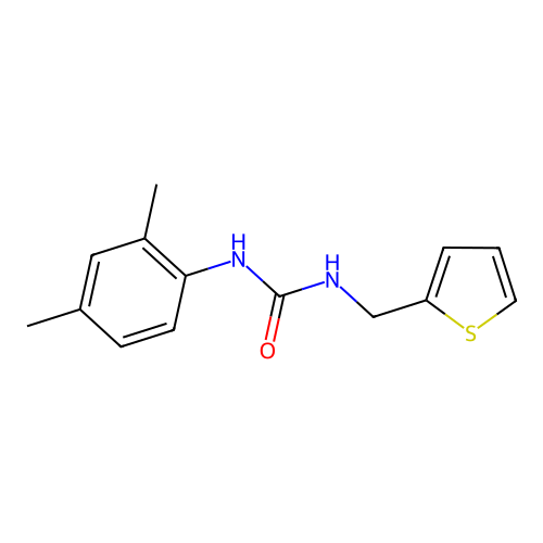 1-(2,4-Dimethylphenyl)-3-(thiophen-2-ylmethyl)urea structure