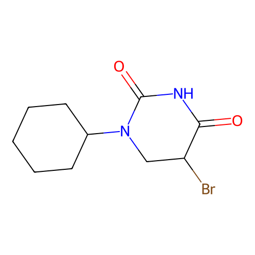 5-Bromo-1-cyclohexyl-1,3-diazinane-2,4-dione structure