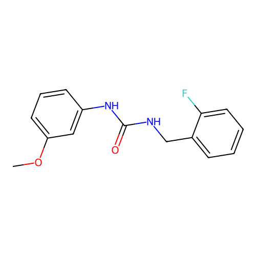 N-(2-fluorobenzyl)-N'-(3-methoxyphenyl)urea structure