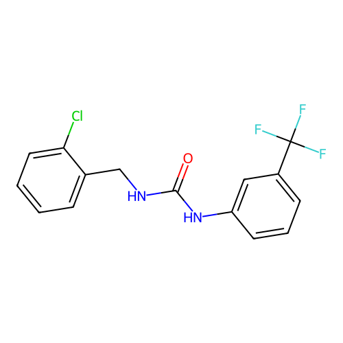1-[(2-Chlorophenyl)methyl]-3-[3-(trifluoromethyl)phenyl]urea structure