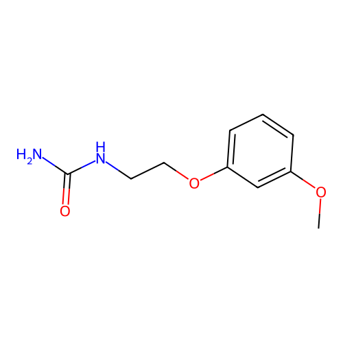 N-[2-(3-methoxyphenoxy)ethyl]urea structure