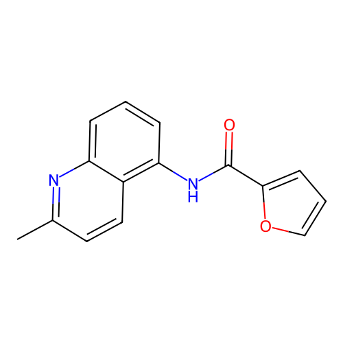 N-(2-methylquinolin-5-yl)furan-2-carboxamide structure