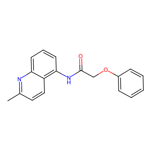 N-(2-methylquinolin-5-yl)-2-phenoxyacetamide structure