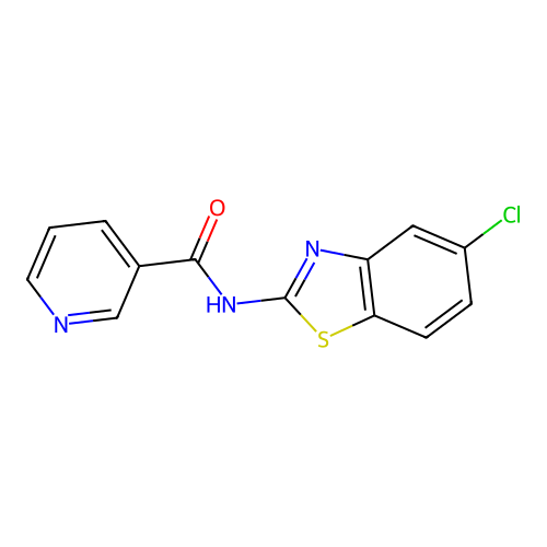 N-(5-chloro-1,3-benzothiazol-2-yl)pyridine-3-carboxamide structure