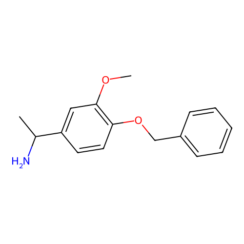 1-[4-(Benzyloxy)-3-methoxyphenyl]ethan-1-amine structure