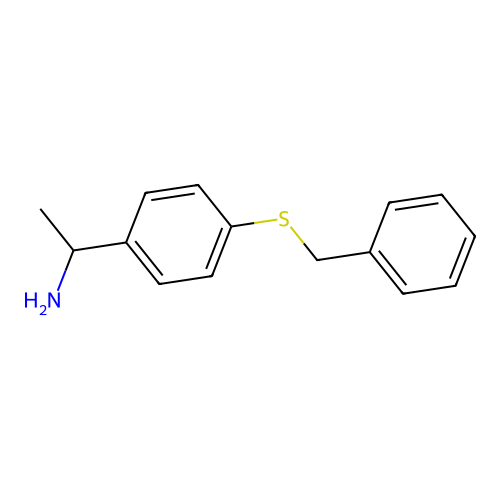 1-[4-(Benzylsulfanyl)phenyl]ethan-1-amine structure