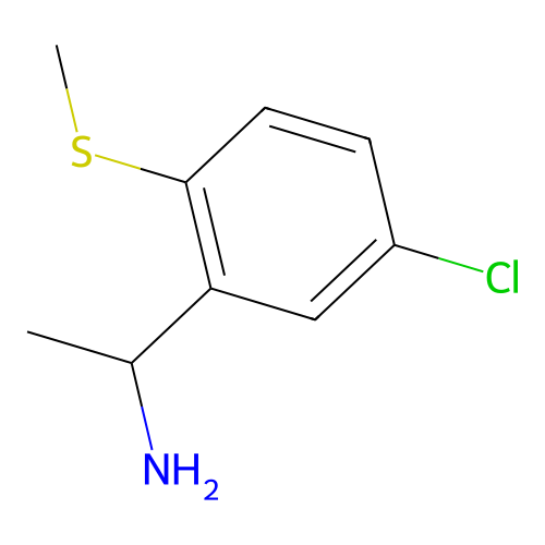 1-(5-Chloro-2-methylsulfanylphenyl)ethanamine structure