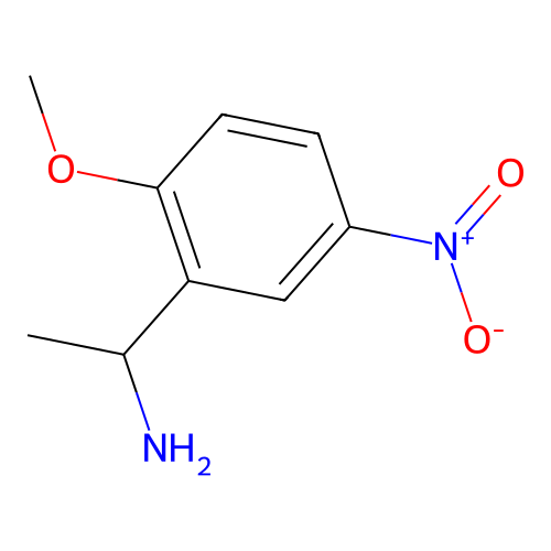1-(2-Methoxy-5-nitrophenyl)ethan-1-amine structure