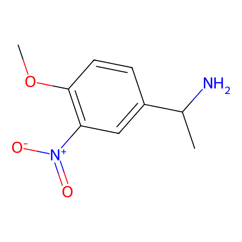 1-(4-Methoxy-3-nitrophenyl)ethan-1-amine structure