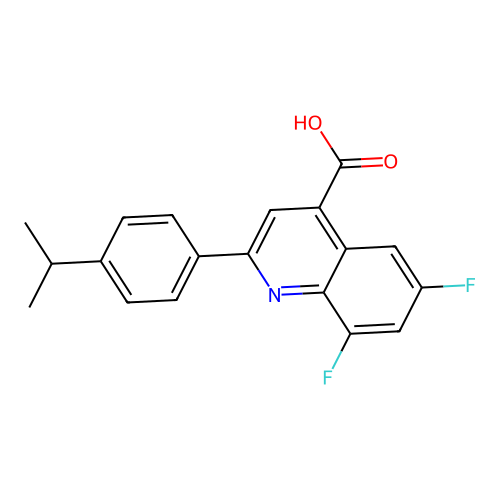 6,8-Difluoro-2-(4-isopropylphenyl)quinoline-4-carboxylic acid structure