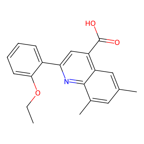 2-(2-Ethoxyphenyl)-6,8-dimethylquinoline-4-carboxylic acid structure