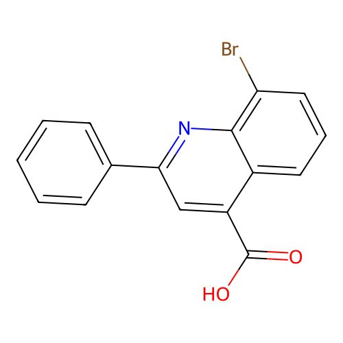 8-Bromo-2-phenylquinoline-4-carboxylic acid structure