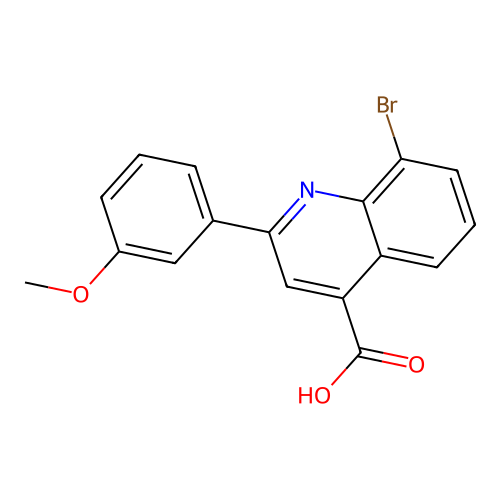 8-bromo-2-(3-methoxyphenyl)quinoline-4-carboxylic Acid structure