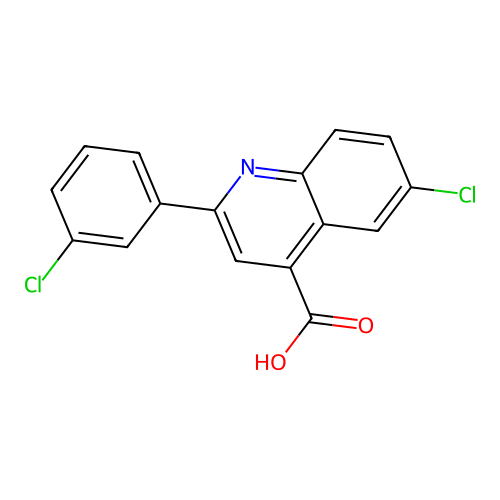 6-chloro-2-(3-chlorophenyl)quinoline-4-carboxylic Acid structure