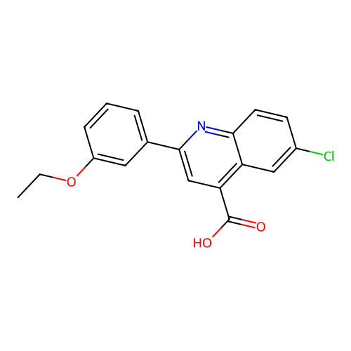 6-Chloro-2-(3-ethoxyphenyl)quinoline-4-carboxylic acid structure