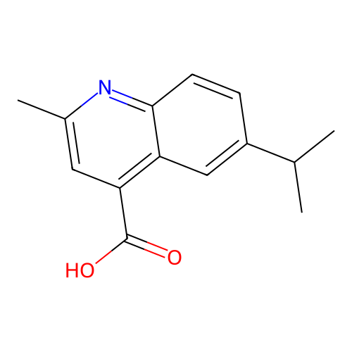 6-Isopropyl-2-methylquinoline-4-carboxylic acid structure