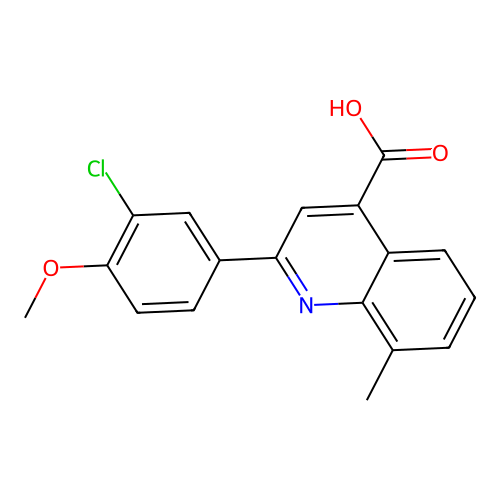 2-(3-Chloro-4-methoxyphenyl)-8-methylquinoline-4-carboxylic acid structure