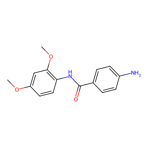 4-amino-N-(2,4-dimethoxyphenyl)benzamide structure