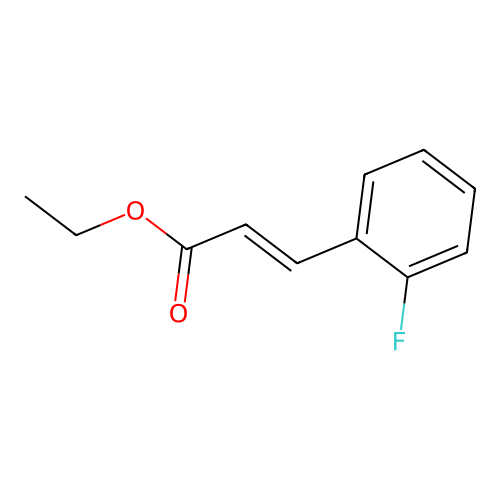 Ethyl 3-(2-fluorophenyl)prop-2-enoate structure