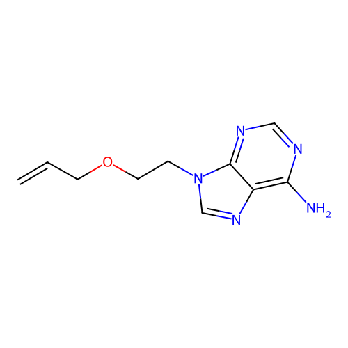 9H-Purin-6-amine, 9-[2-(2-propenyloxy)ethyl]- structure