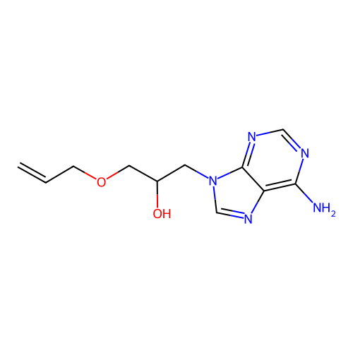 1-(6-Aminopurin-9-yl)-3-prop-2-enoxypropan-2-ol structure