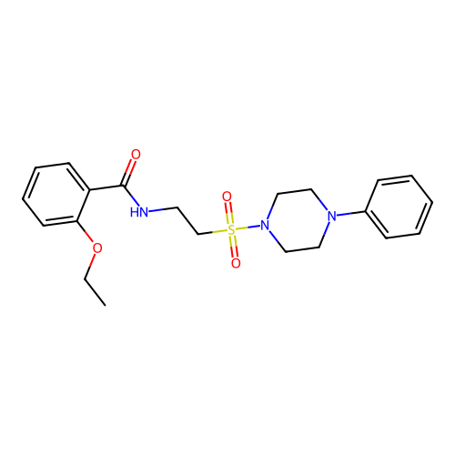 2-ethoxy-N-[2-(4-phenylpiperazin-1-yl)sulfonylethyl]benzamide structure