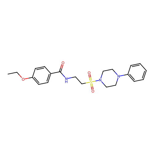 4-ethoxy-N-(2-((4-phenylpiperazin-1-yl)sulfonyl)ethyl)benzamide structure
