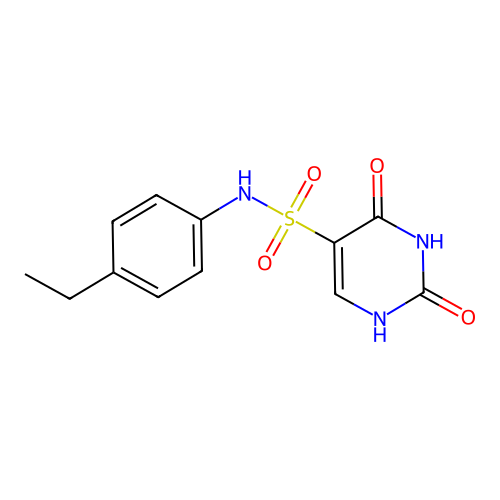 N-(4-ethylphenyl)-2-hydroxy-6-oxo-1,6-dihydropyrimidine-5-sulfonamide structure