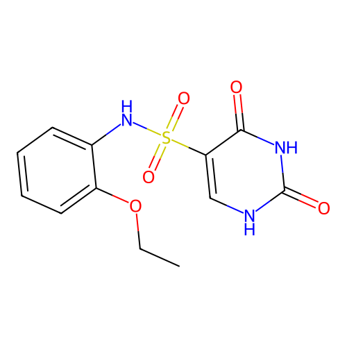 N-(2-ethoxyphenyl)-2-hydroxy-6-oxo-1,6-dihydropyrimidine-5-sulfonamide structure