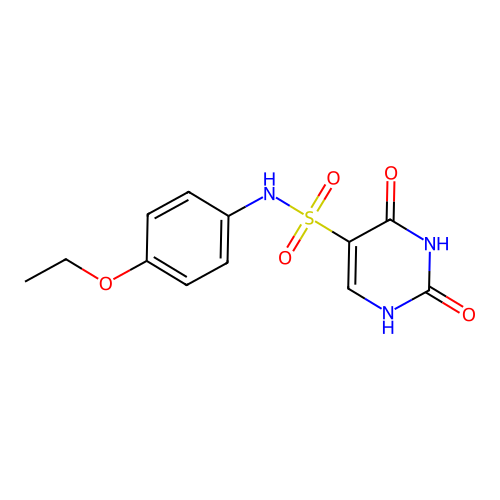 N-(4-ethoxyphenyl)-2-hydroxy-6-oxo-1,6-dihydropyrimidine-5-sulfonamide structure