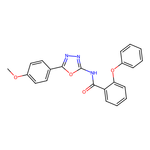 N-[5-(4-methoxyphenyl)-1,3,4-oxadiazol-2-yl]-2-phenoxybenzamide structure
