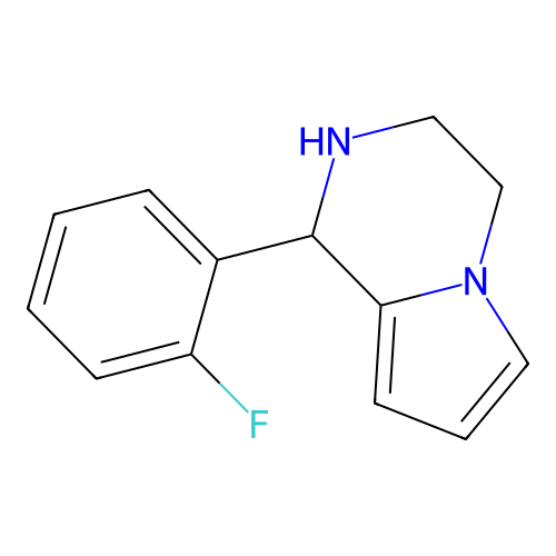 1-(2-fluorophenyl)-1H,2H,3H,4H-pyrrolo[1,2-a]pyrazine structure