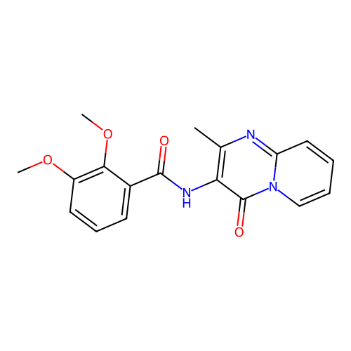 2,3-dimethoxy-N-{2-methyl-4-oxo-4H-pyrido[1,2-a]pyrimidin-3-yl}benzamide structure