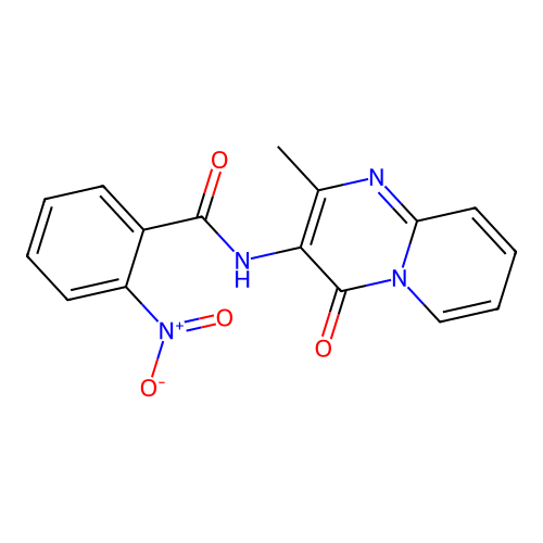 N-(2-methyl-4-oxopyrido[1,2-a]pyrimidin-3-yl)-2-nitrobenzamide structure