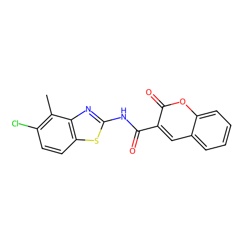 N-(5-chloro-4-methylbenzo[d]thiazol-2-yl)-2-oxo-2H-chromene-3-carboxamide structure