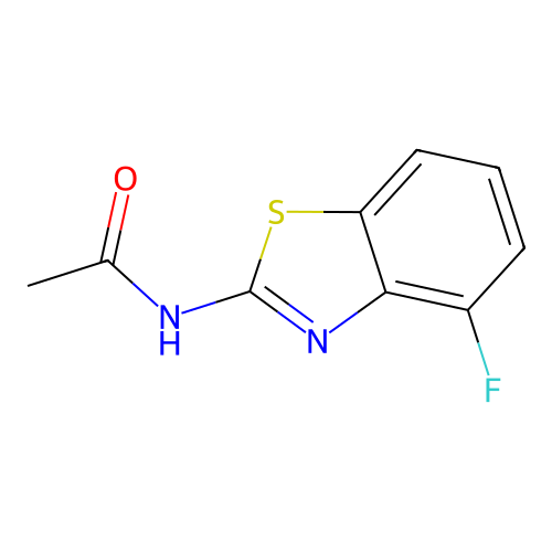 N-(4-fluoro-1,3-benzothiazol-2-yl)acetamide structure