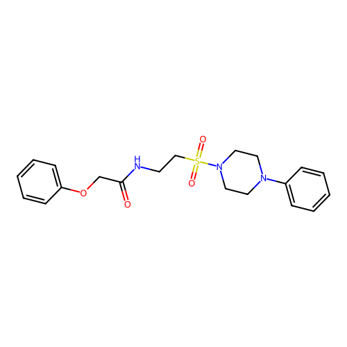 2-phenoxy-N-(2-((4-phenylpiperazin-1-yl)sulfonyl)ethyl)acetamide structure