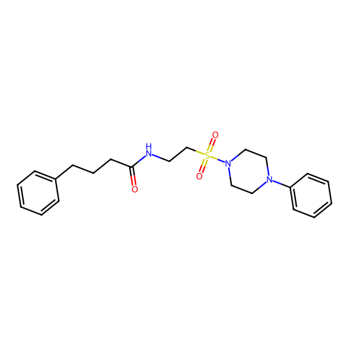 4-phenyl-N-(2-((4-phenylpiperazin-1-yl)sulfonyl)ethyl)butanamide structure