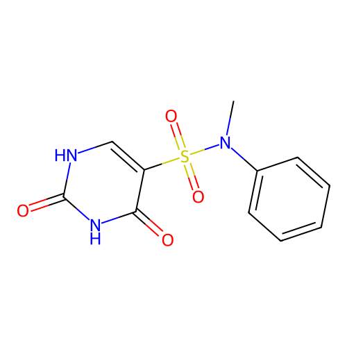 N-methyl-2,4-dioxo-N-phenyl-1H-pyrimidine-5-sulfonamide structure
