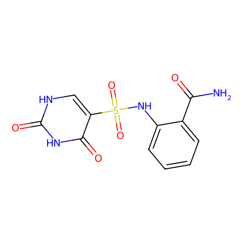 2-(2,4-Dioxo-1,2,3,4-tetrahydropyrimidine-5-sulfonamido)benzamide structure